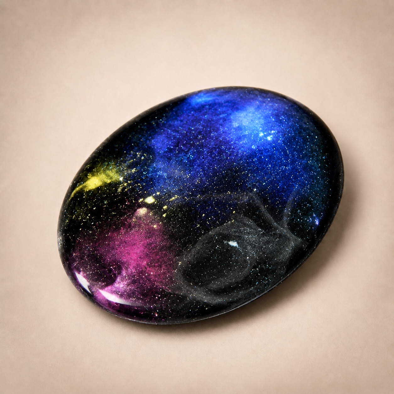 Blue purple and pink memorial comfort pebble